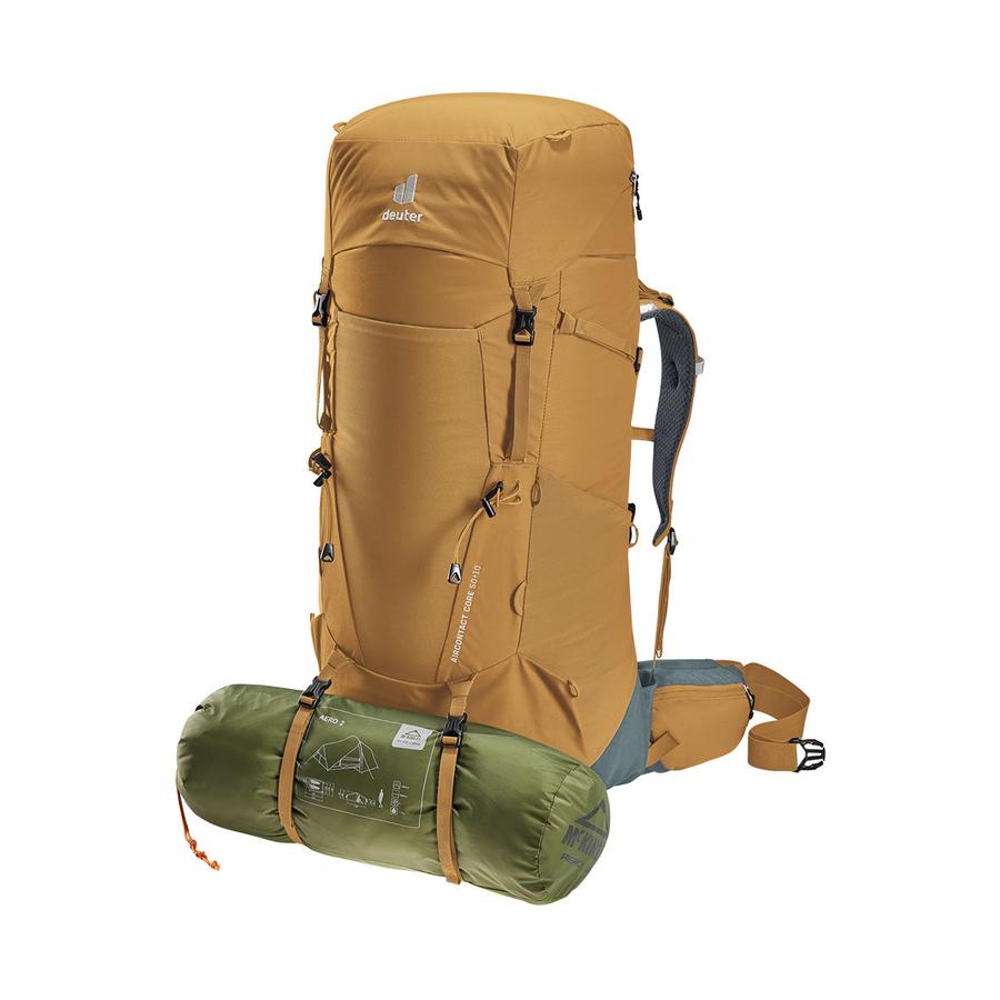 Deuter Aircontact Core 50+10 Trekking Backpack Almond-Teal Almond-Teal