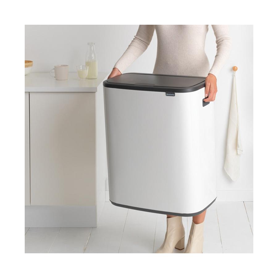 Brabantia Bo Touch Bin (60L) White White