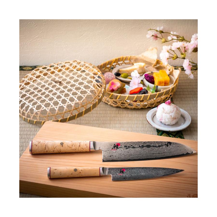 Miyabi Birchwood Santoku & Shotoh Knife Set Natural Natural