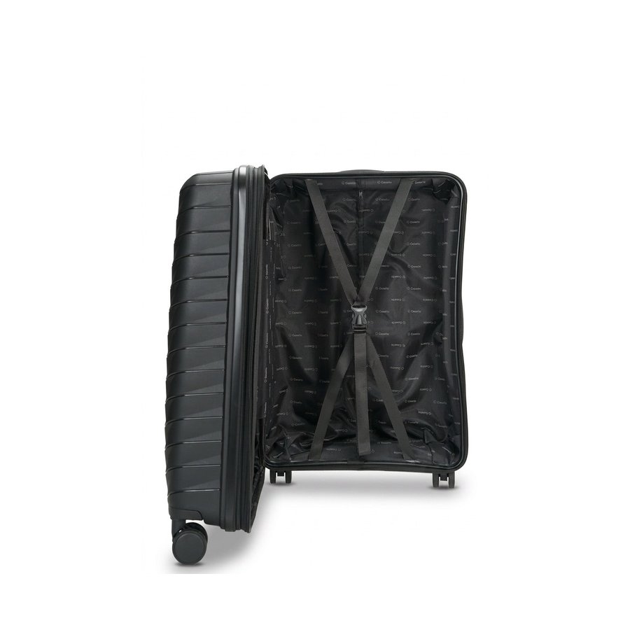 Caselite Expedition 56cm & 65cm Hardside Luggage Set Black Black