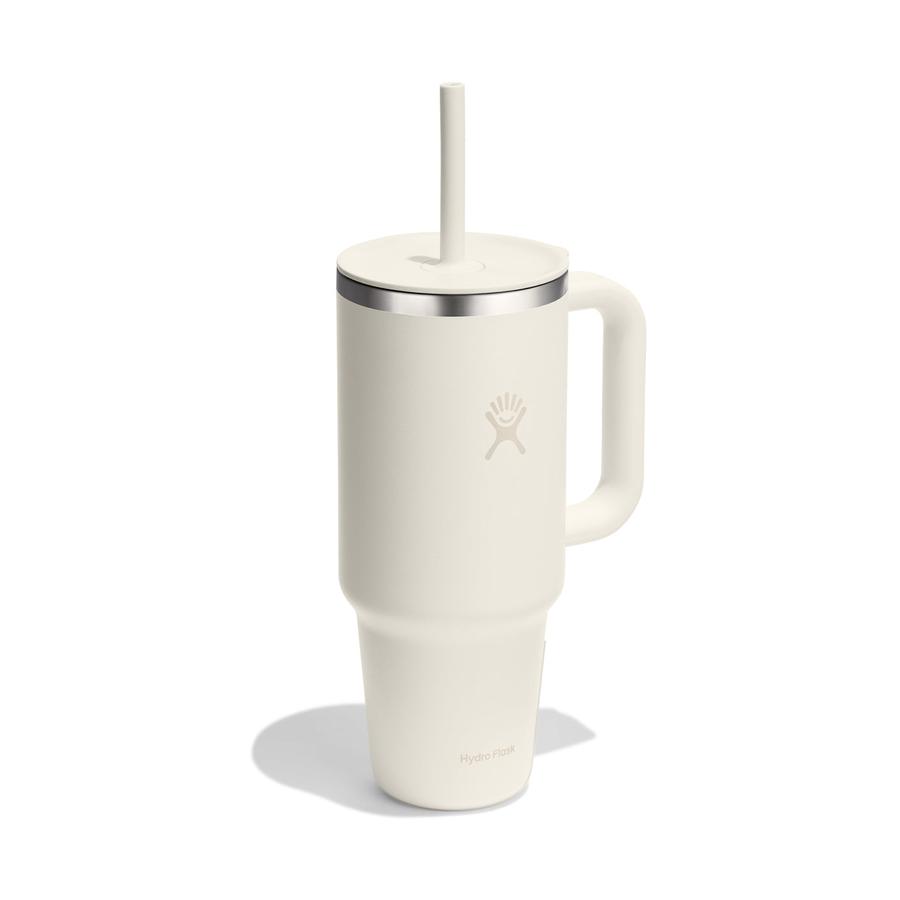 Hydro Flask 40oz (1.18L) All Around Travel Tumbler w/ Straw Lid Ivory Ivory