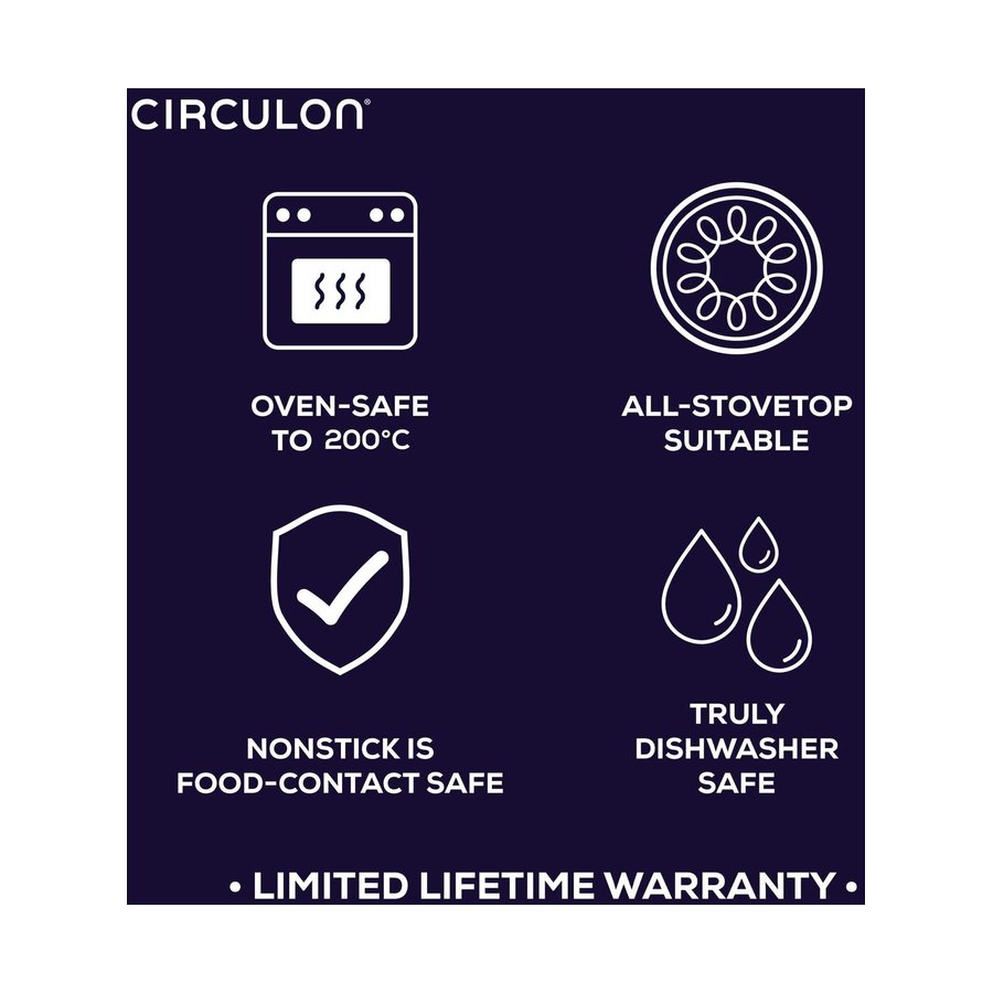 Circulon ScratchDefense A1 36cm Covered Wok Black Black