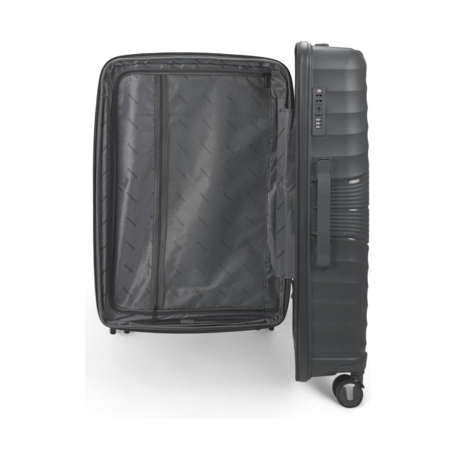 Nomad Aspire 75cm Hardside Checked Suitcase Dark Grey Dark Grey