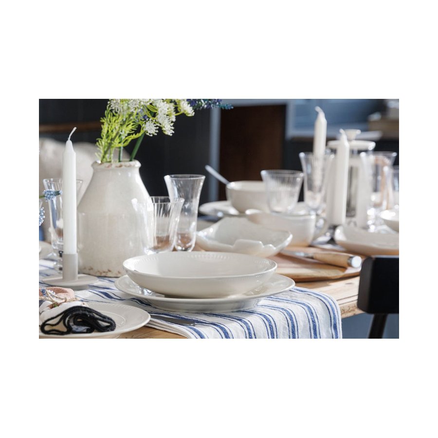 Mikasa Cranborne 27cm Stoneware Dinner Plates (Set of 4) Cream Cream
