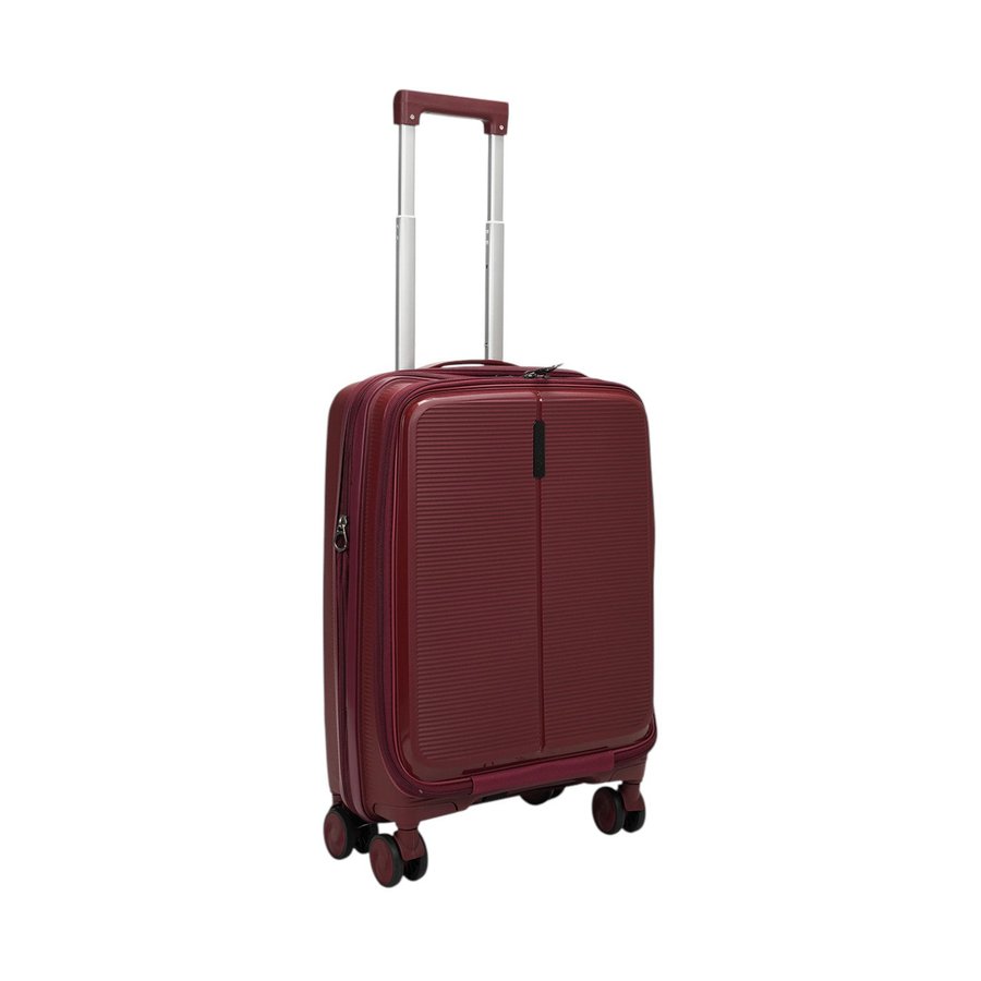 Caselite Venture 57cm Top Open Hardside Carry-On Suitcase Dark Red Dark Red