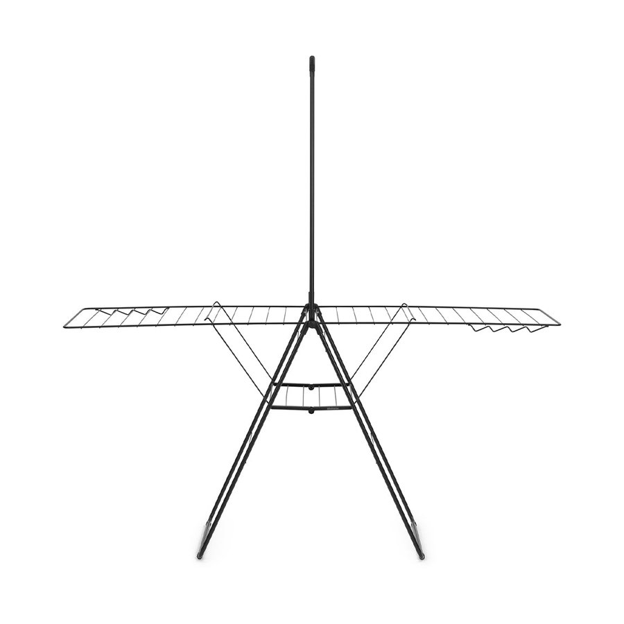 Brabantia Hangon 25m Drying Rack with Rod Matte Black Matte Black