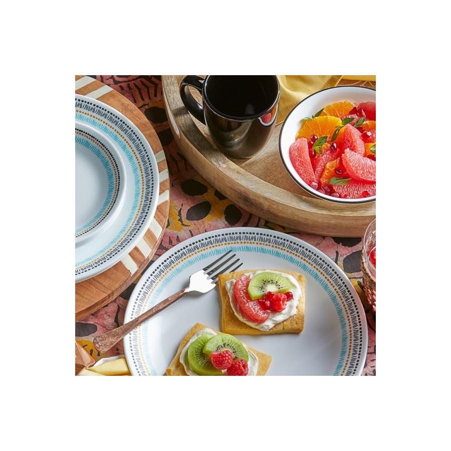 Corelle Paloma 12 Piece Dinner Set White White