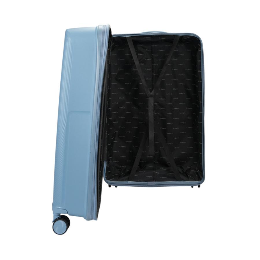 Caselite Aero 75cm Hardside Checked Suitcase Light Blue Light Blue