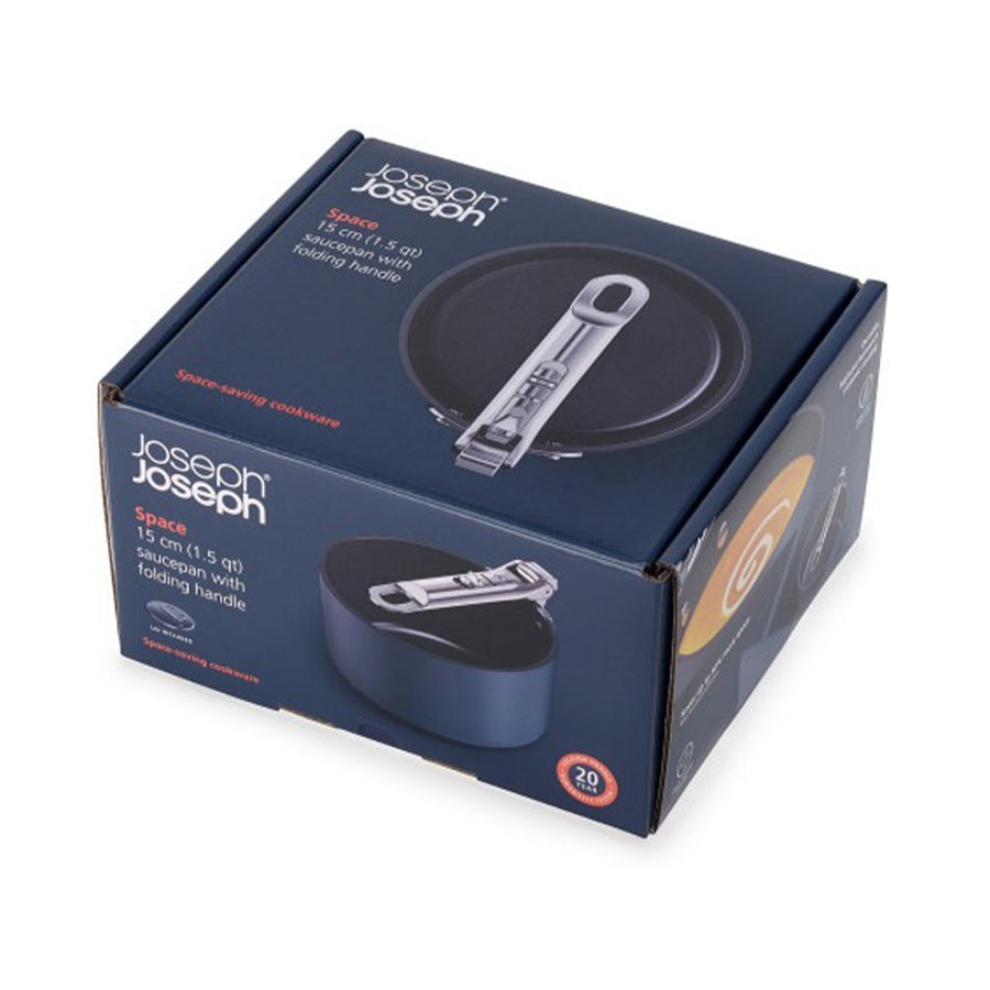 Joseph Joseph Space 15cm Non-Stick Saucepan & Lid Midnight Blue Midnight Blue