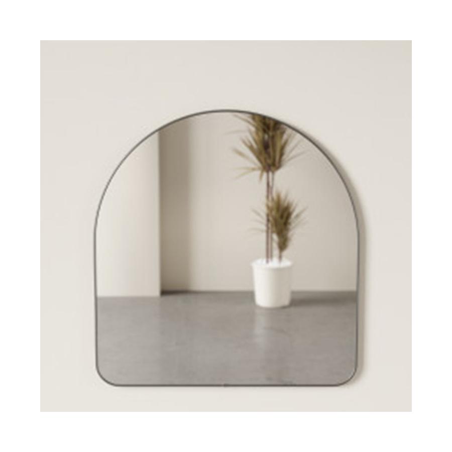 Umbra Hubba Arched Mirror (87cm x 92cm) Metallic Titanium Metallic Titanium