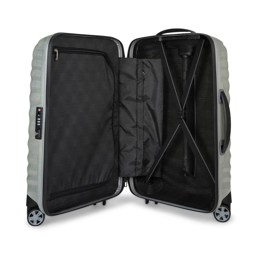 Samsonite Lite-Shock Sport 55cm CURV Carry-On Suitcase Silver Silver