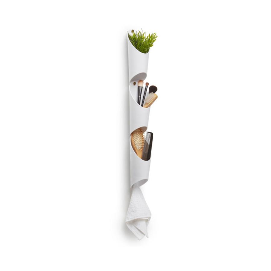 Umbra Floralink Wall Vessel White White
