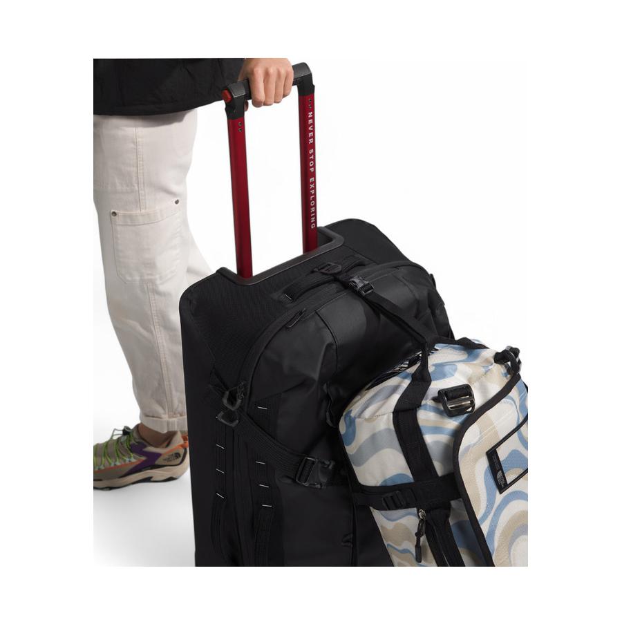 The North Face Base Camp Rolling Thunder 77cm Checked Suitcase Black Black