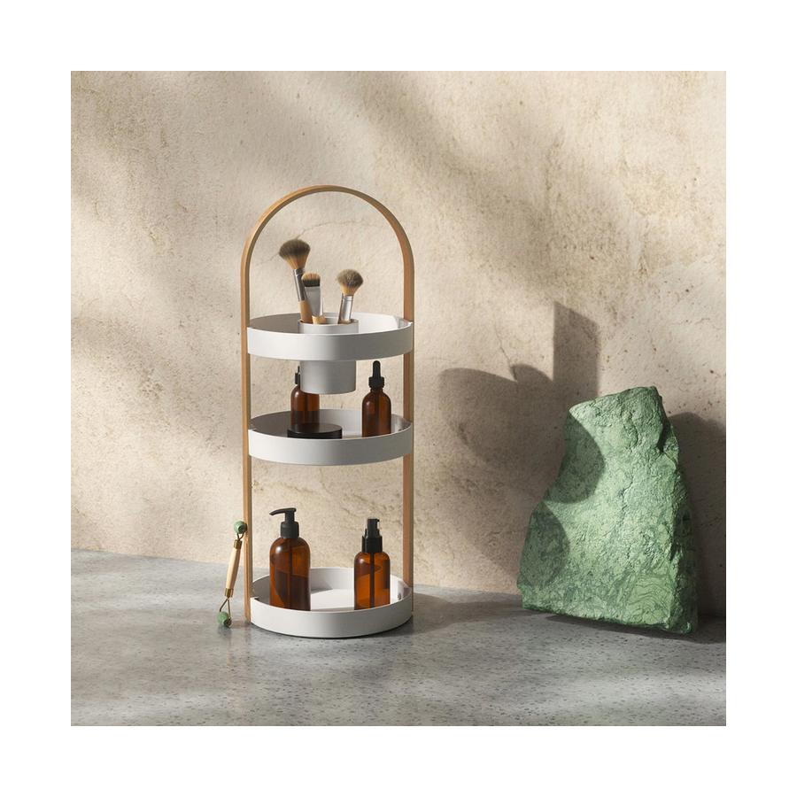 Umbra Bellwood Cosmetic Organiser White/Natural White/Natural