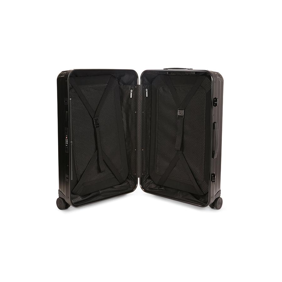 Samsonite Lite-Box ALU 69cm Hardside Checked Suitcase Black Black