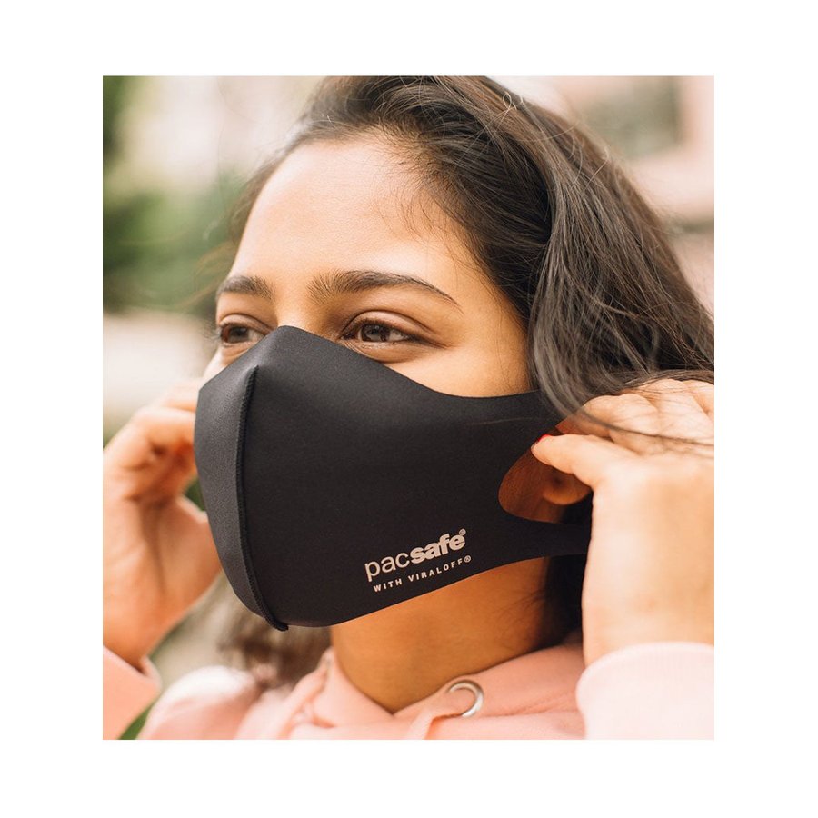 Pacsafe Protective & Reusable ViralOff Face Mask Black Default Title