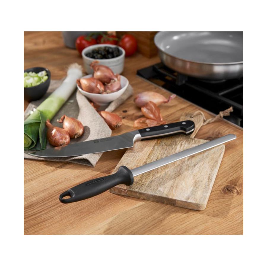 Zwilling Oval 26cm Diamond Coated Sharpening Steel Black Black