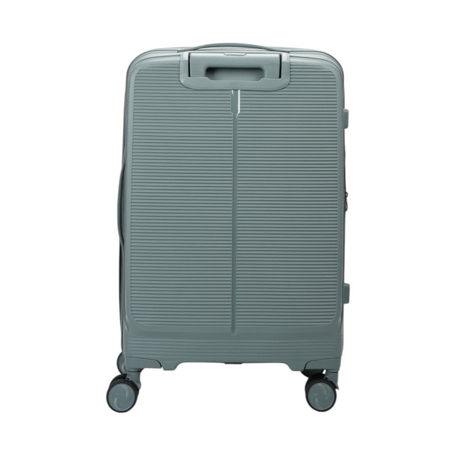 Caselite Venture 66cm Top Open Hardside Checked Suitcase Grey Green Grey Green