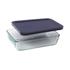 Pyrex Simply Store 3 Cup (750ml) Rectangle Dish Dark Blue