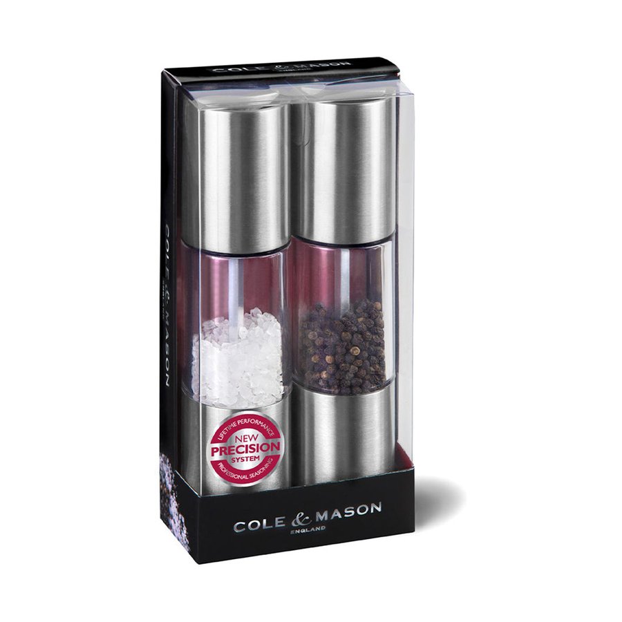 Cole & Mason Oslo Salt & Pepper Mill Gift Set Stainless Steel Stainless Steel