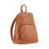 Milleni Anya Women's Leather Twin Zip Backpack Cognac