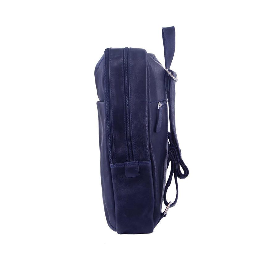 Pierre Cardin Axel Rustic Leather 15" Laptop Backpack Midnight Midnight