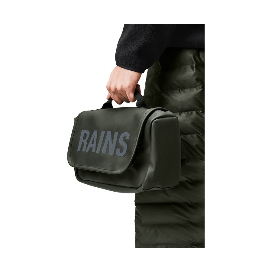 Rains Texel Wash Bag Green Green