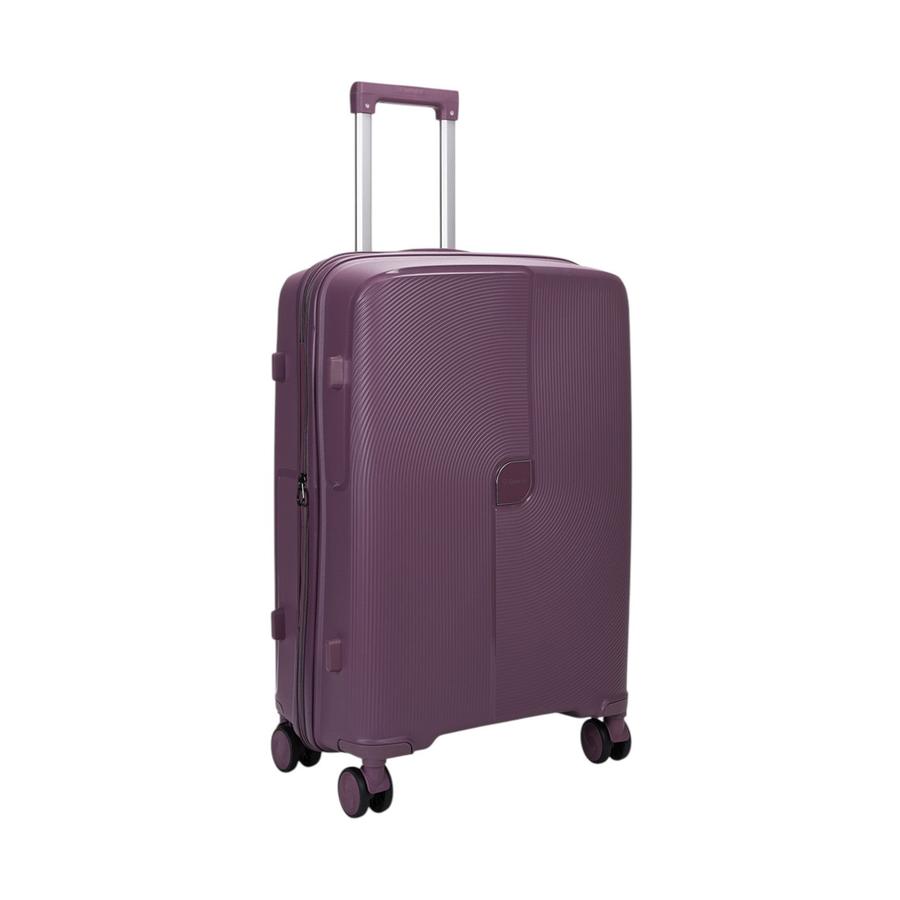 Caselite Aero 65cm Hardside Checked Suitcase Purple Purple