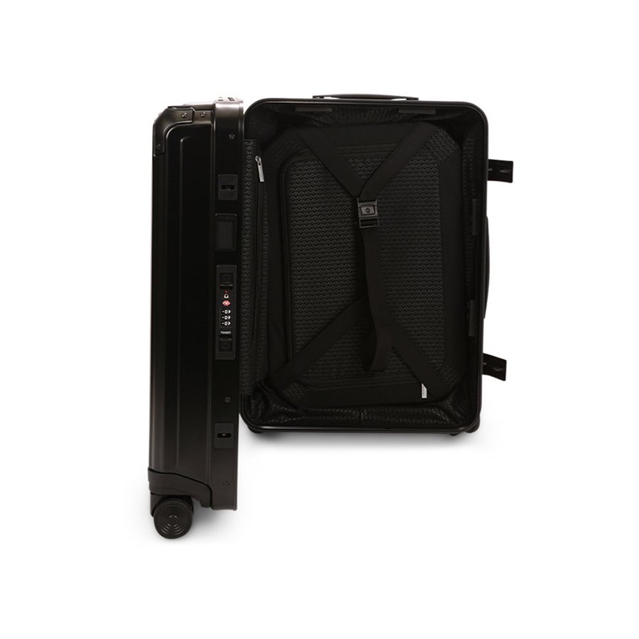 Samsonite Lite-Box ALU 55cm Hardside Carry-On Suitcase Black Black