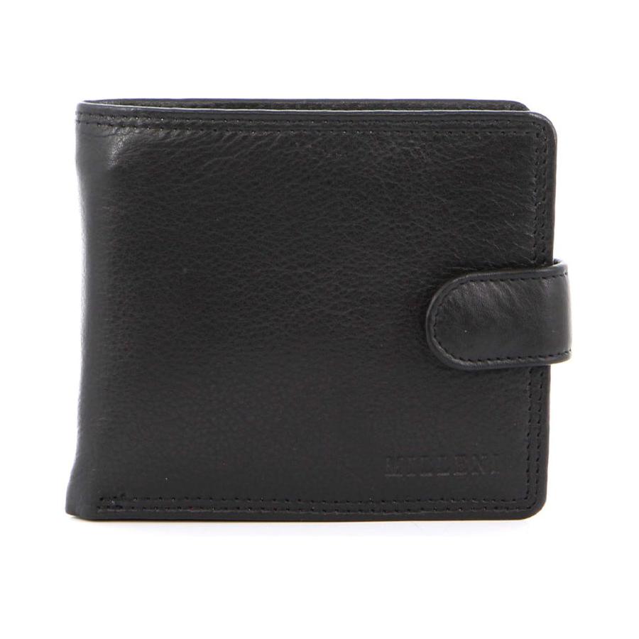 Milleni Emerson Men's Leather RFID Wallet Black Black