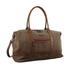 Pierre Cardin Teddie Canvas Overnight Duffle Bag Brown