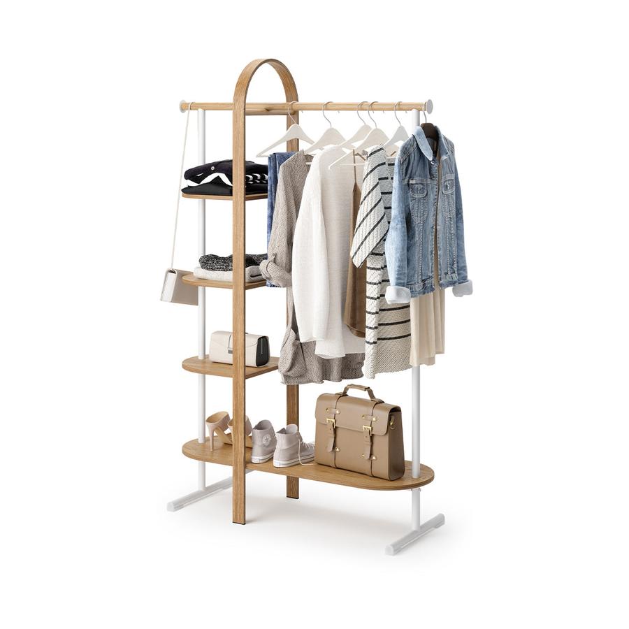Umbra Bellwood Garment Rack White/Natural White/Natural