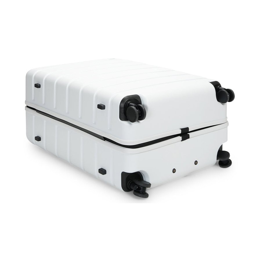 Explorer Arlo Pro 52cm Front Access & 75cm Hardside Luggage Set White White