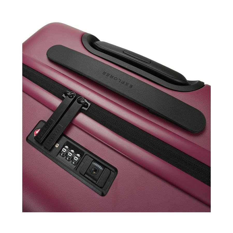 Explorer Luna-Air 55cm Front Access Hardside Carry-On Suitcase Merlot Merlot