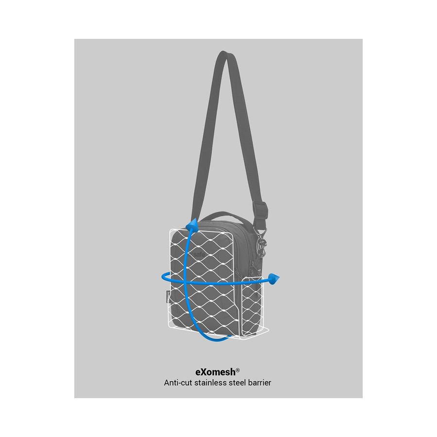 Pacsafe LS100 Anti-Theft Crossbody Bag Black Black