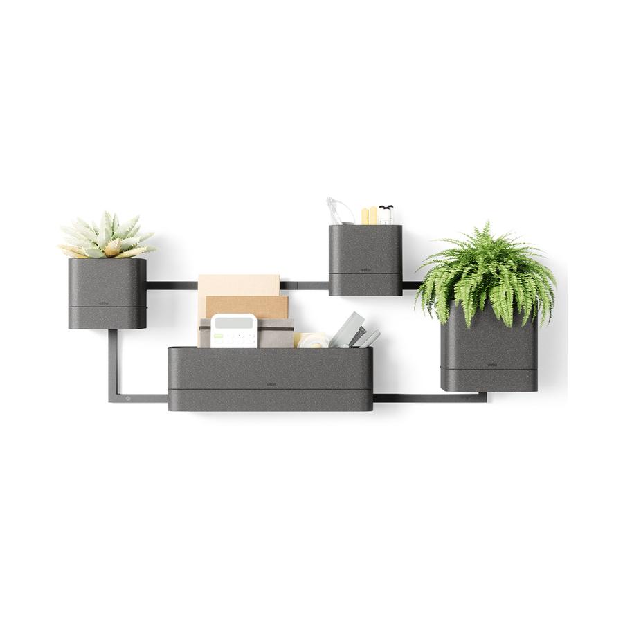 Umbra Cubiko Wall Planter Black Black