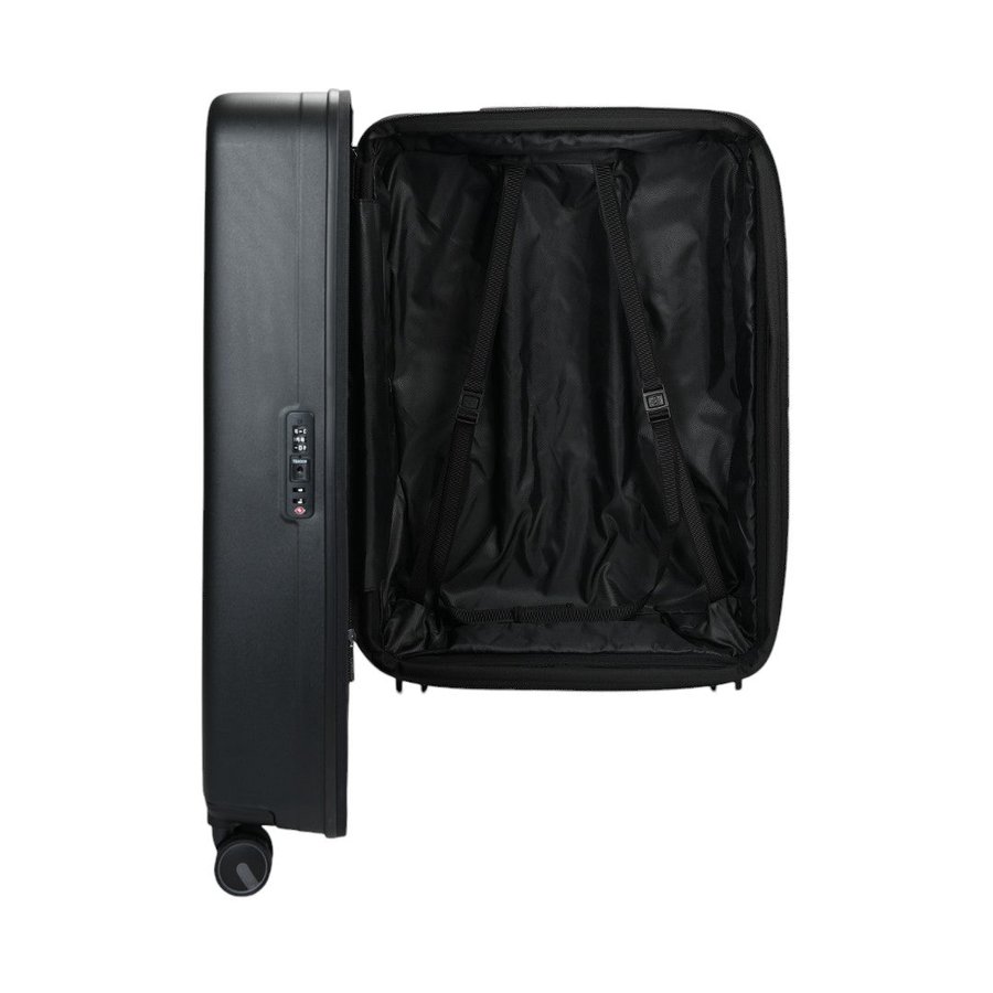 Samsonite Restackd 75cm Hardside Checked Suitcase Black Black