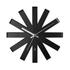 Umbra Ribbon Stainless Steel Wall Clock Black
