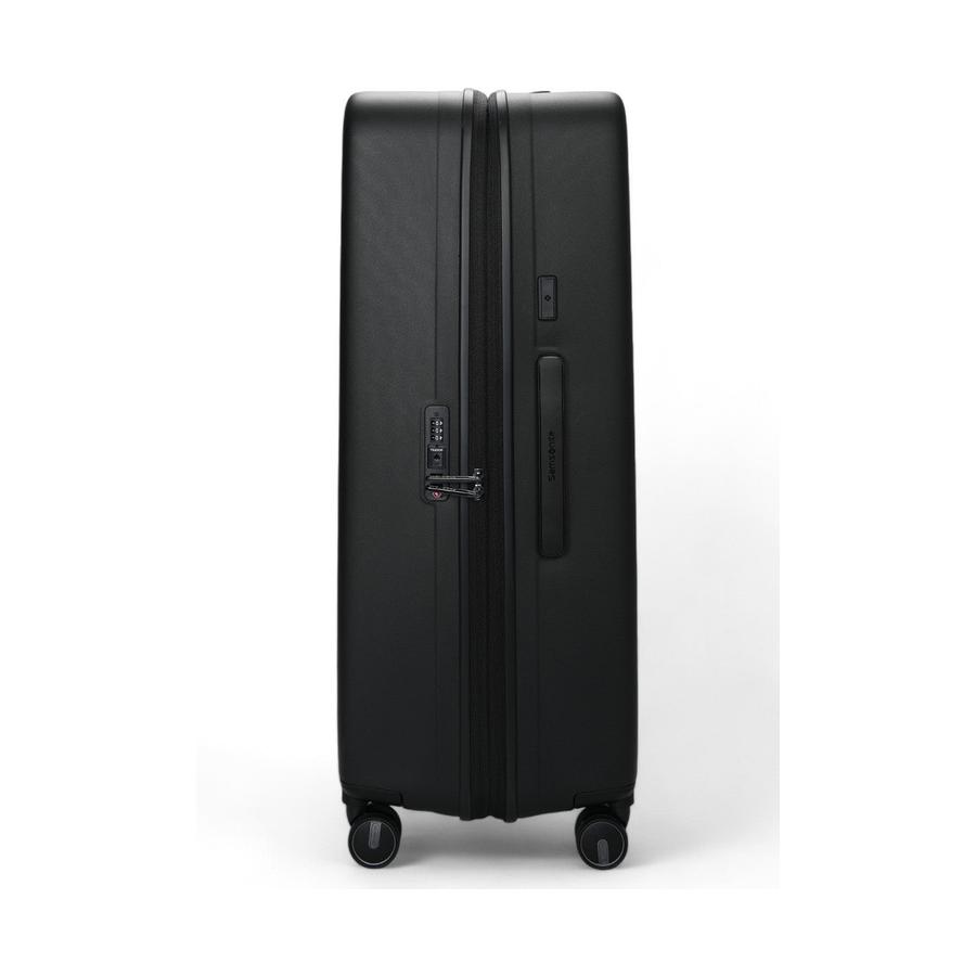 Samsonite Restackd 81cm Hardside Checked Suitcase Black Black