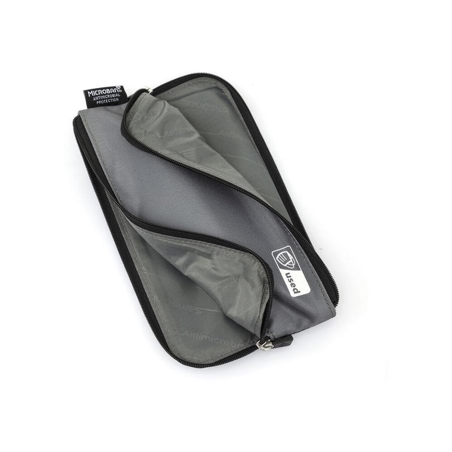 Samsonite Antimicrobial Zippered Mask Pouch Black Black