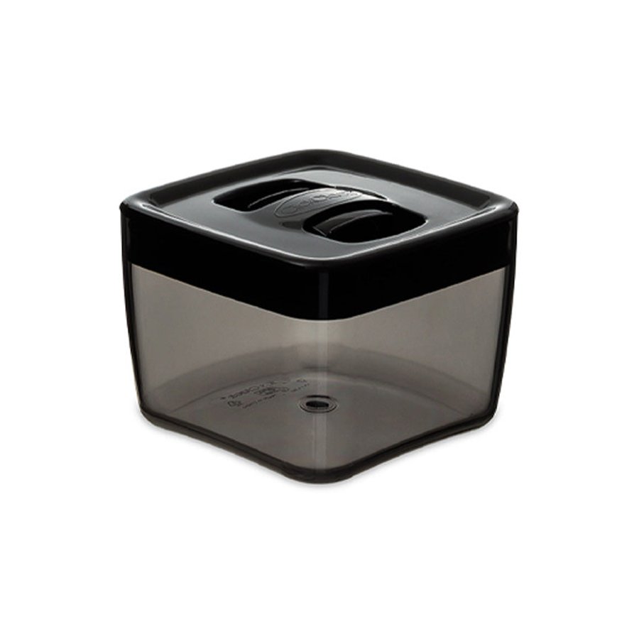 ClickClack Display Cube 0.9L Airtight Container Black Black