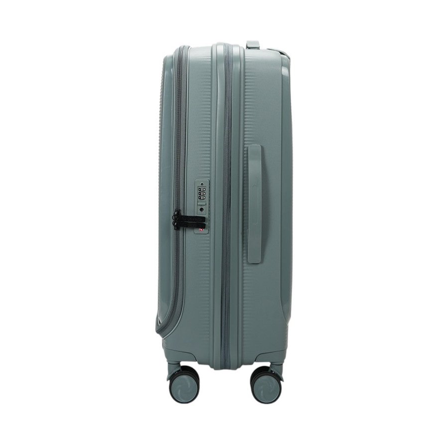 Caselite Venture 57cm & 66cm Top Open Hardside Luggage Set Grey Green Grey Green