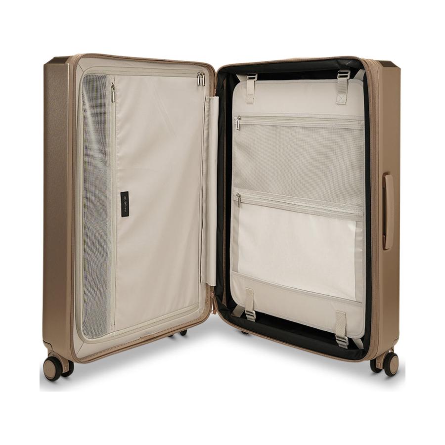 Samsonite Evoa Z 75cm Hardside Checked Suitcase Ivory Gold Ivory Gold