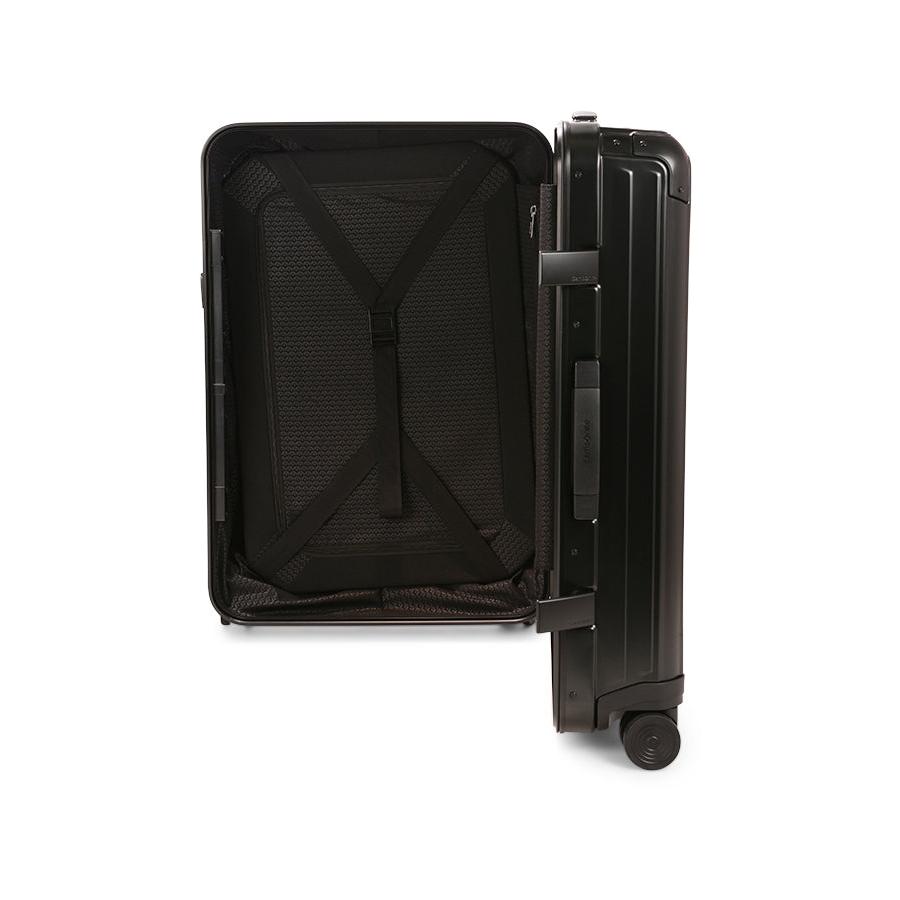 Samsonite Lite-Box ALU 69cm Hardside Checked Suitcase Black Black