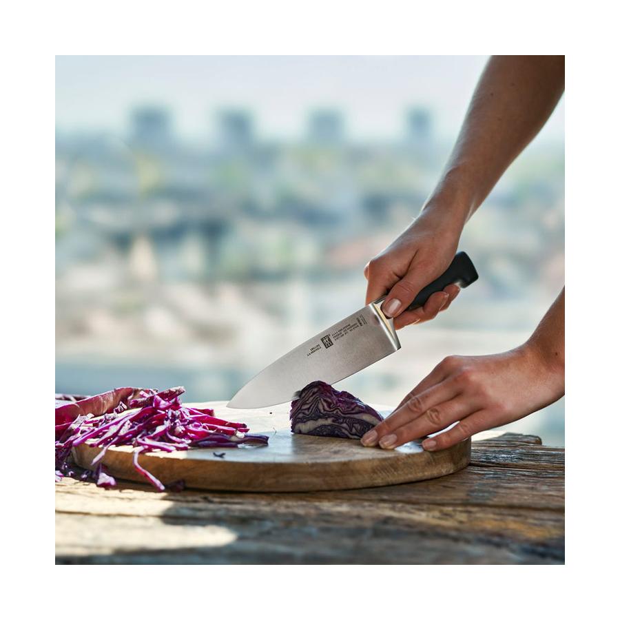 Zwilling Four Star 20cm Chef's Knife Black Black