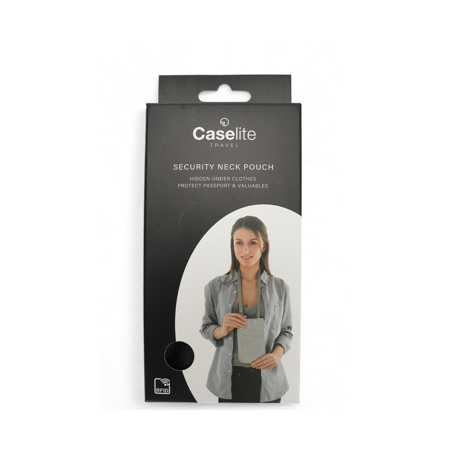Caselite RFID Security Neck Pouch Black Black