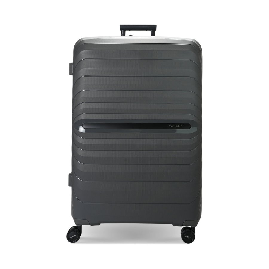 Samsonite Octolite Neo 81cm Hardside Checked Suitcase Gunmetal Gunmetal