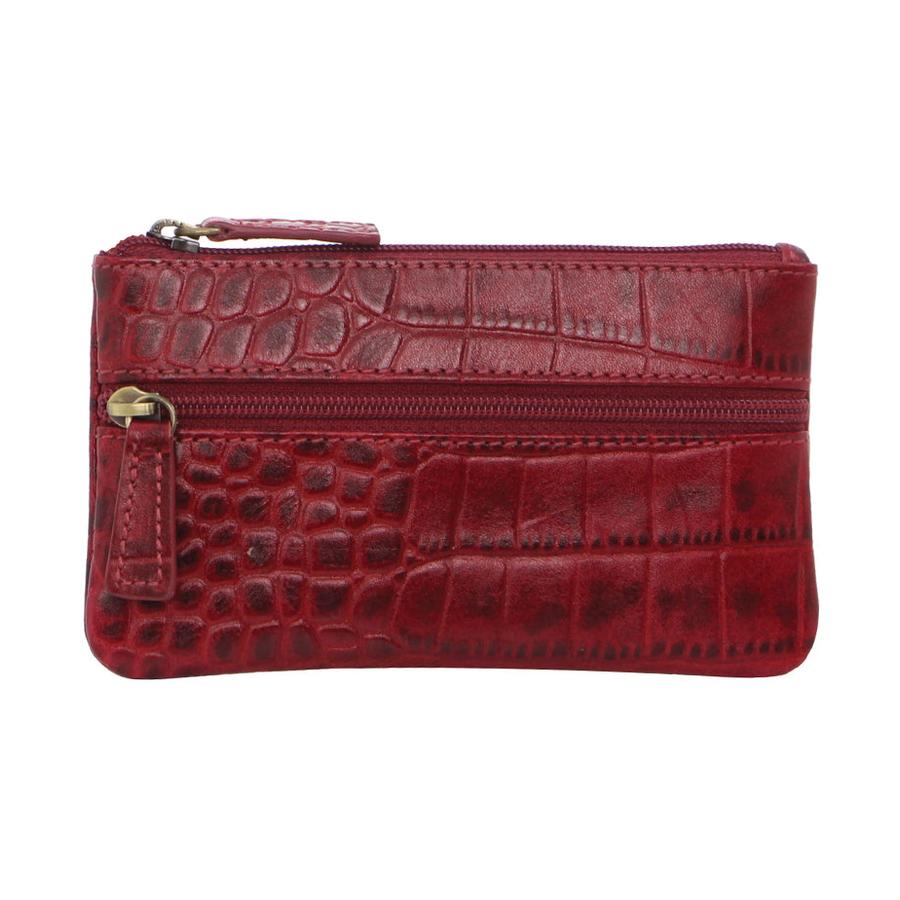 Pierre Cardin Tiana Italian Leather Coin Purse Red Red