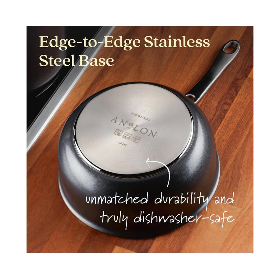 Anolon SearTech 18cm (2.8L) Covered Saucepan Black Black