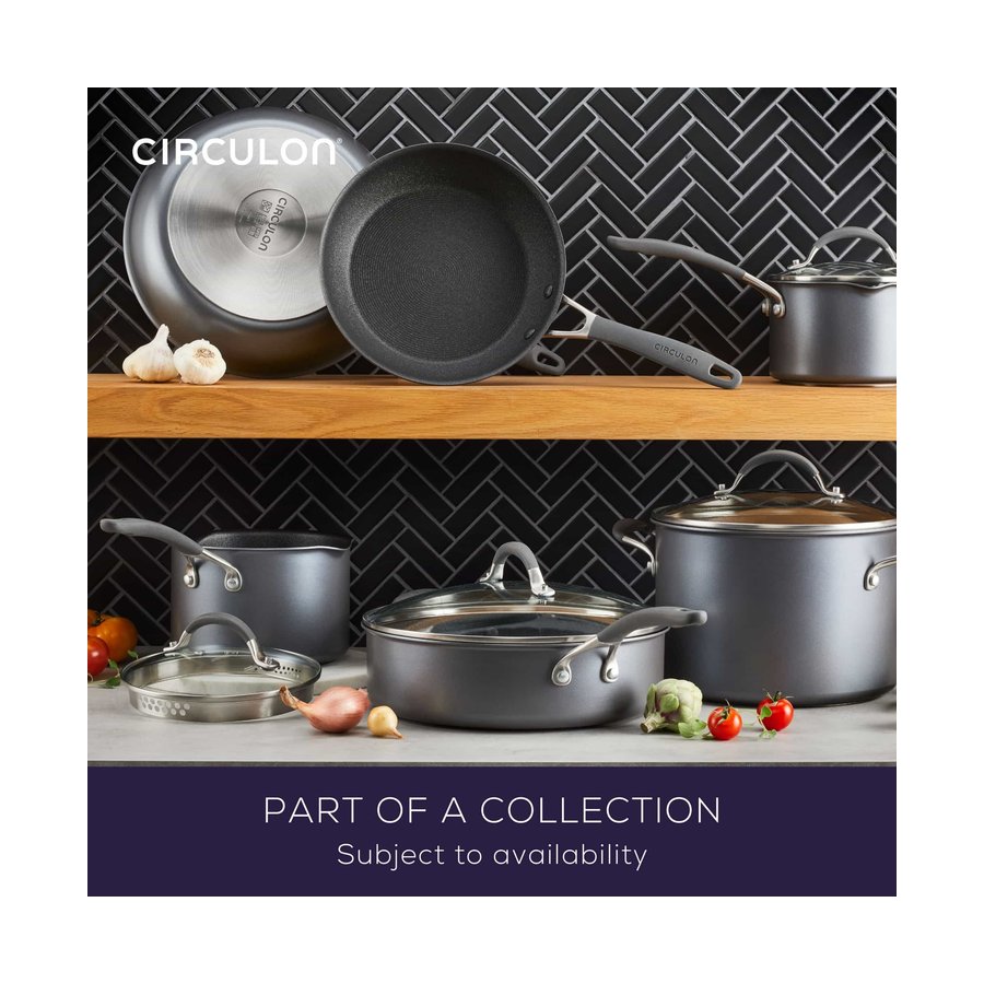 Circulon ScratchDefense A1 8 Piece Cookware Set Black Black